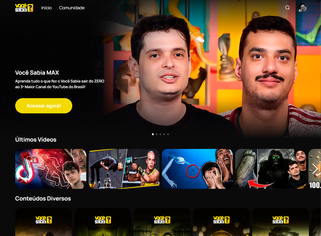 Você Sabia MAX — plataforma de streaming